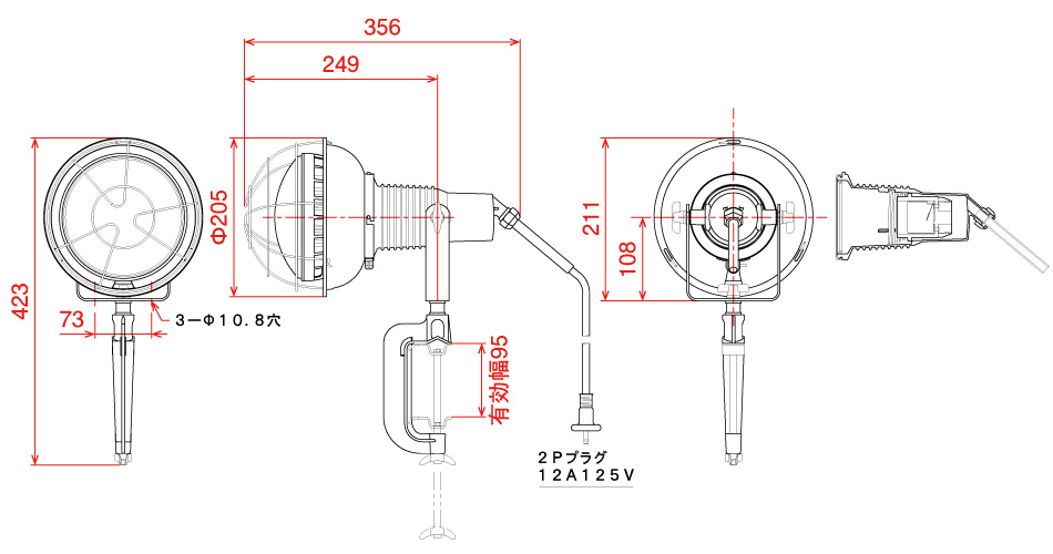 日動工業株式会社｜エコビックLED投光器50W