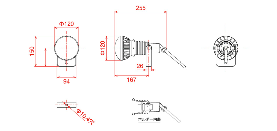 日動工業株式会社｜エコビックLED投光器20W 常設用