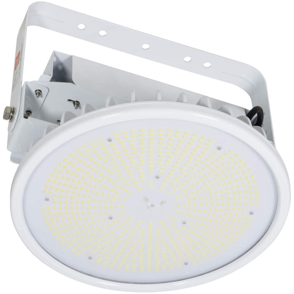 日動工業 高天井照明器具 LED ハイディスク200W 投光器型 昼白色 乳白ワイド A120104 L200V2-D-HMW-50K 電源装置一体型