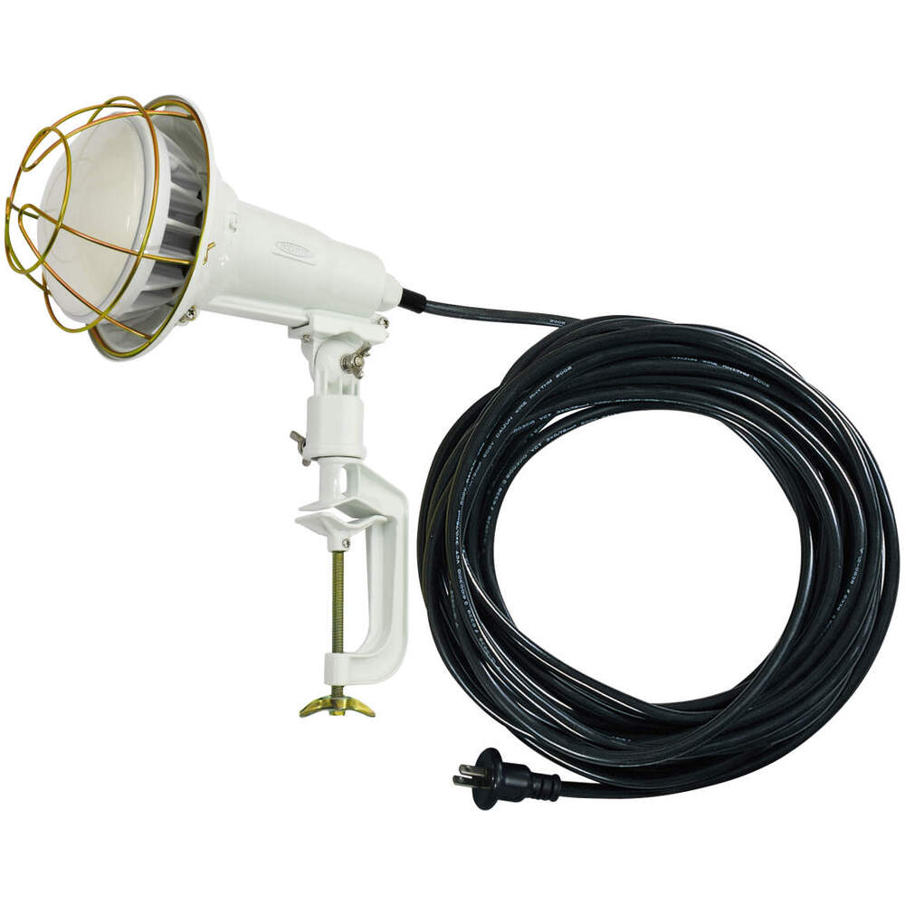 おすすめ特集 エコビックLED投光器100W 常設用 スポット アース付 電線2m 本体白 電球黒 ATL-E100J-SW-50K 日動工業 