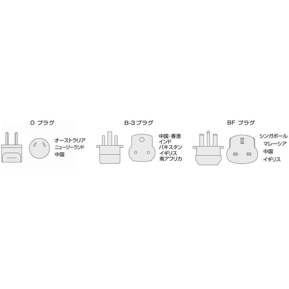 日動工業株式会社｜APシリーズ 海外旅行用3点プラグセット