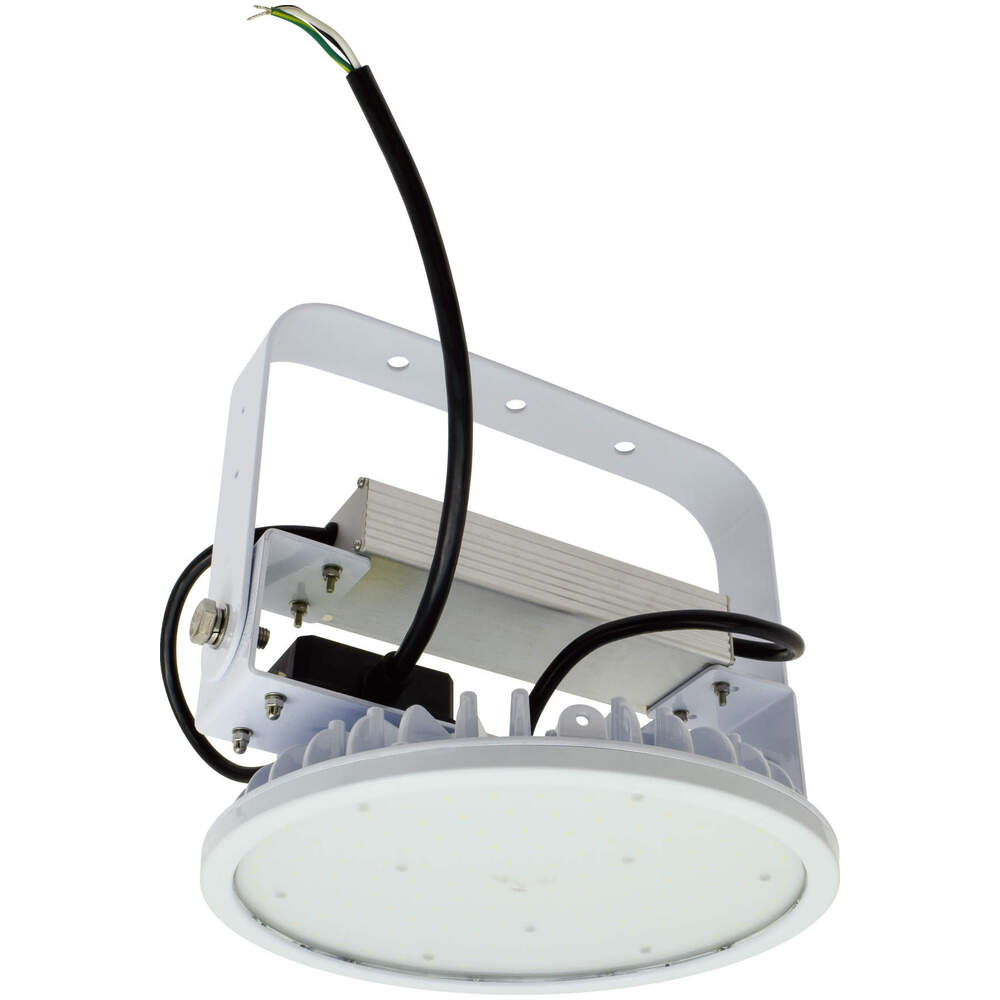 高天井照明器具（LED）  昼白色 L100V2-P-HMW-50K 日動工業株式会社｜ハイディスク100W 吊下げ型 【重耐塩仕様】